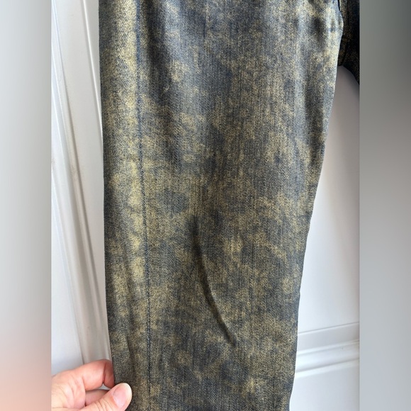 7 For All Mankind Tan Skinny Jeans | Size 26 | Gold washed - Picture 3 of 8